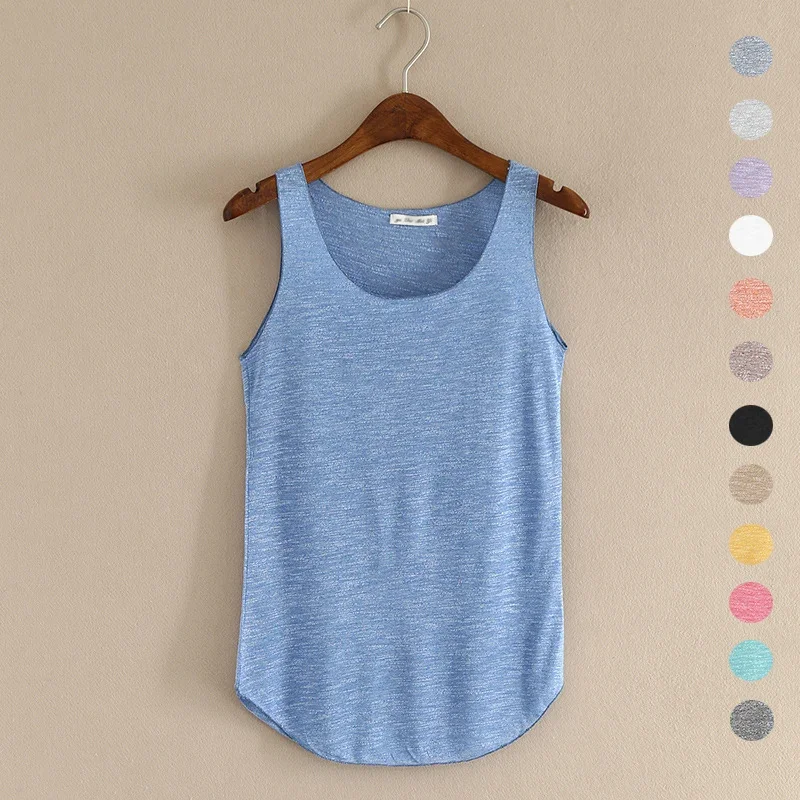HOT summer Fitness Tank Top New T Shirt Plus Size Loose Model Women T-shirt Cotton O-neck Slim Tops Fashion Woman Clothes — zdjęcie 2
