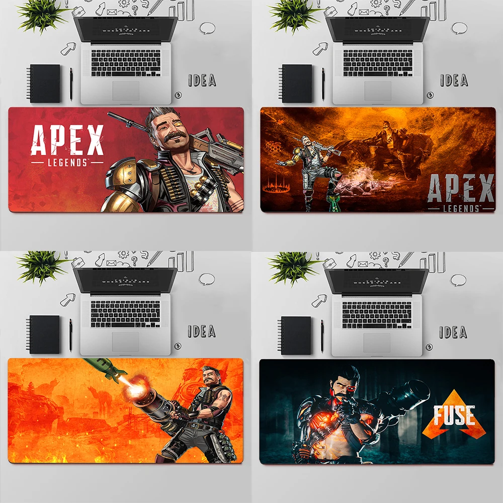 Apex Legends FUSE Gaming Mouse Pad Large Mouse Pad PC Gamer Computer Mouse Mat Big Mousepad Silicone Keyboard Desk Mat Mause Pad
