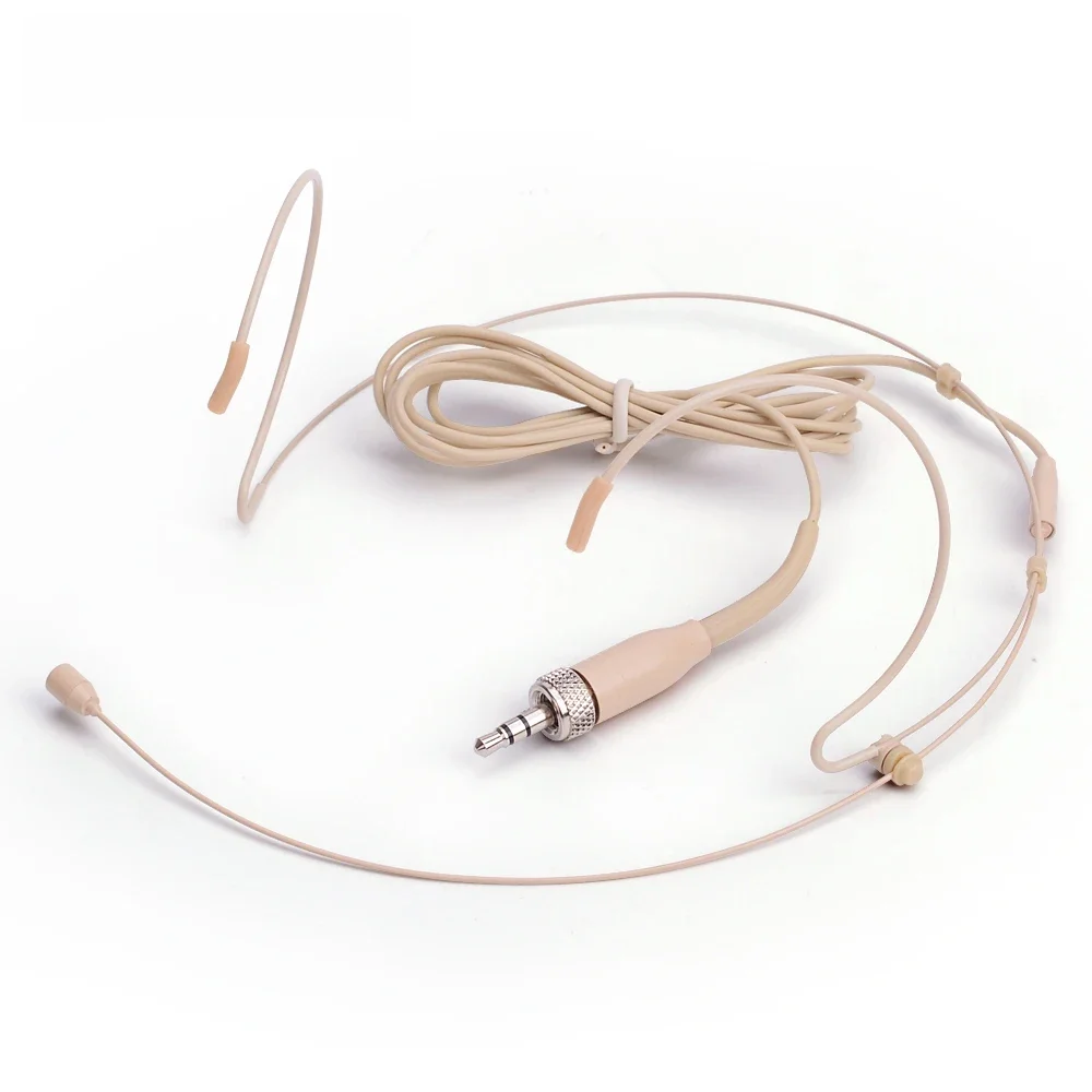 Profesjonalny zestaw słuchawkowy do skóry dookólny mikrofon pojemnościowy do bezprzewodowego nadajnika Sennheiser BodyPack 3,35 3,5 mm zamykany — zdjęcie produktu 6