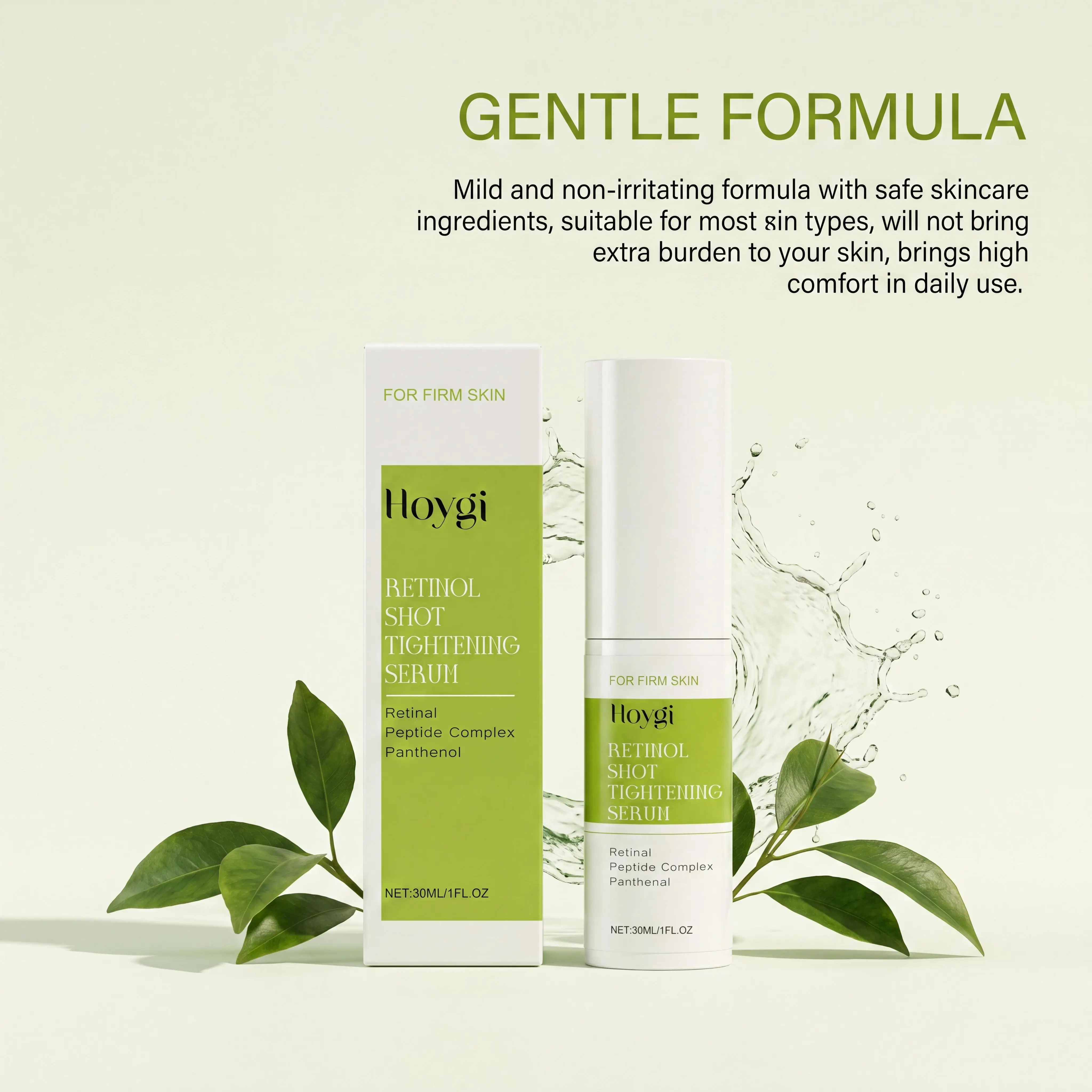 Retinol Shot Tightening Facial Serum Peptide Complex Enhances Radiance Improves Firmness Restores Elasticity Deep Nourishing Lightweight Fast Absorbing Daily Moisturizing Anti Aging Face Care