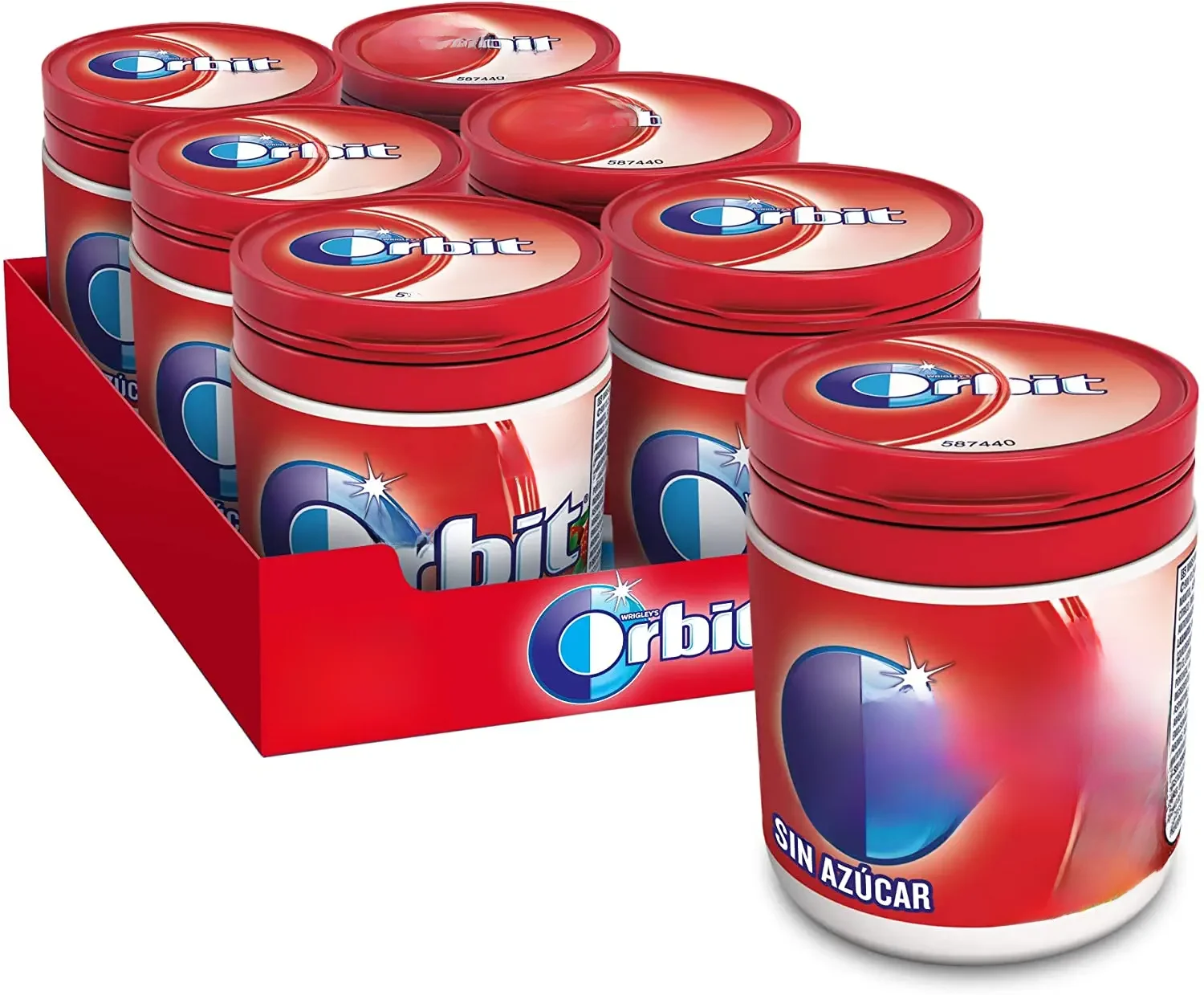 Orbit Box Gits própria personalidade, Gragea, 6 latas com 60 unidades cada, cada um dos Orbit Sabor,