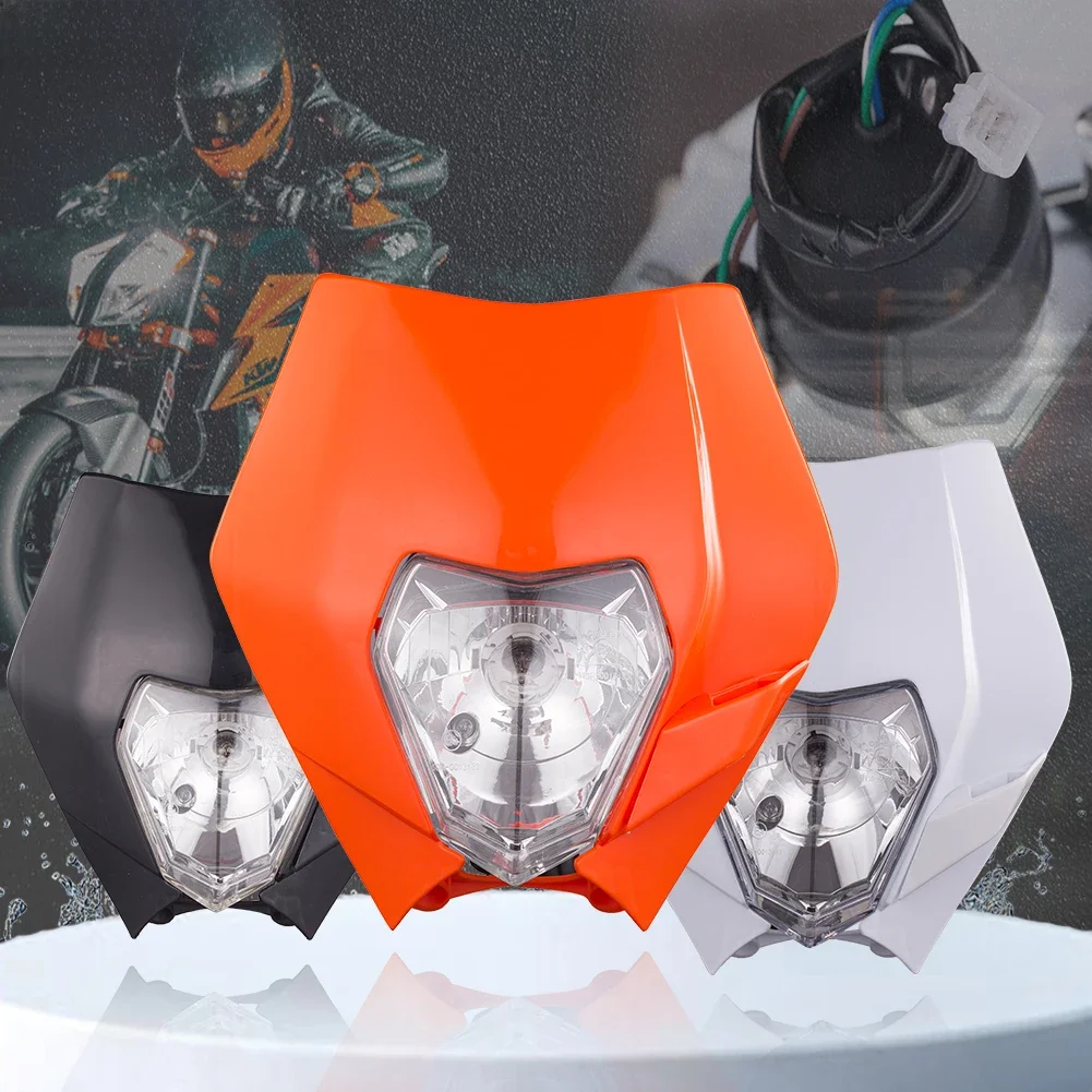AliExpress NONE Motorcycle Headlight Headlamp For KTM XC SXF EXC XCW XCF EXCF 125-530 2024 Enduro Supermoto Dirt Pit Bike Motocross Universal