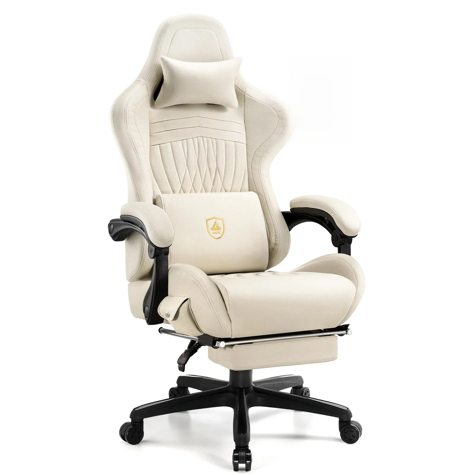 GTPLAYER Gaming Stuhl, Ergonomischer Gaming Sessel Schreibtischstuhl PC mit Fußstütze Lautsprecher Musik Bürostuhl bis 150kg