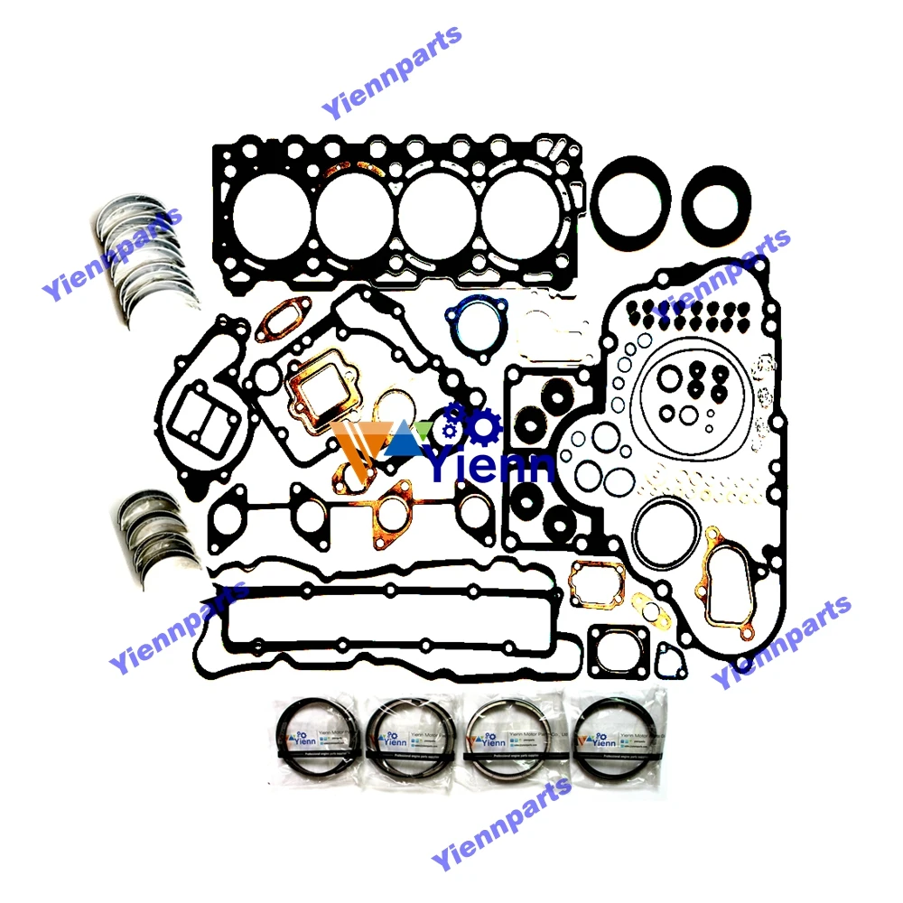 For Kubota V3307 Engine Overhaul Re-ring Kit Fit Bobcat  S630 S650 T630 T650 Loaders V3307 Diesel Engine Spare Parts