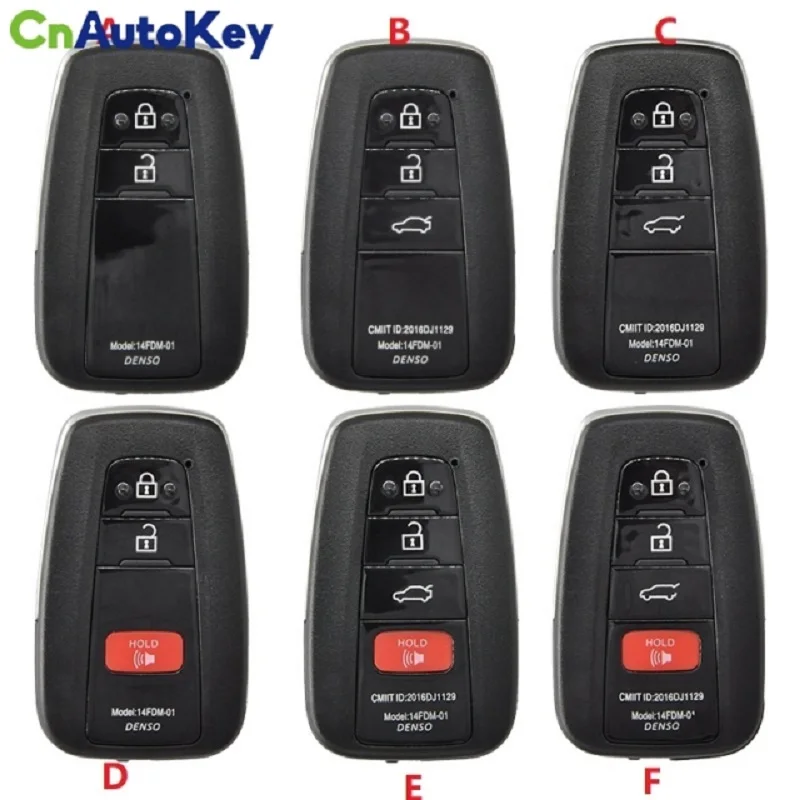 

CS007085 Car Remote Key Shell Case For Toyota Camry Avalon Prado Prius RAV4 Lexus Replace Smart Control Promixity Card Cover