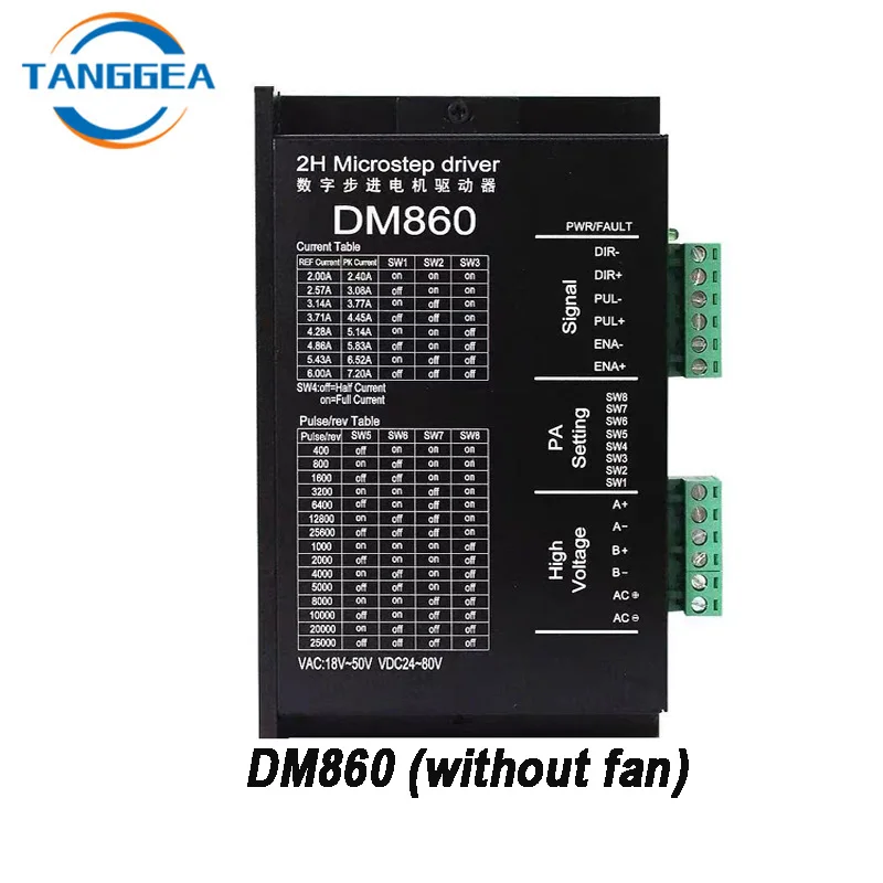 Stepper Motor Driver DM860 DM860H DSP Controller alternative of Leadshine MA860H DMA860H