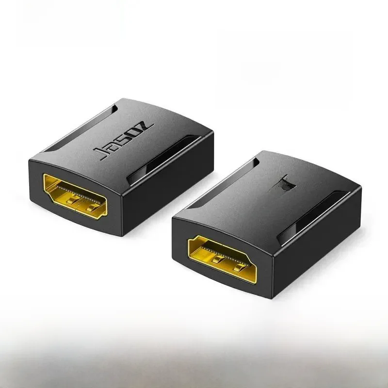 Jasoz-Adaptateur de câble d'extension compatible HDMI, convertisseur femelle à femelle, moniteur PC, PS4, TV, couremplaçant, 4K