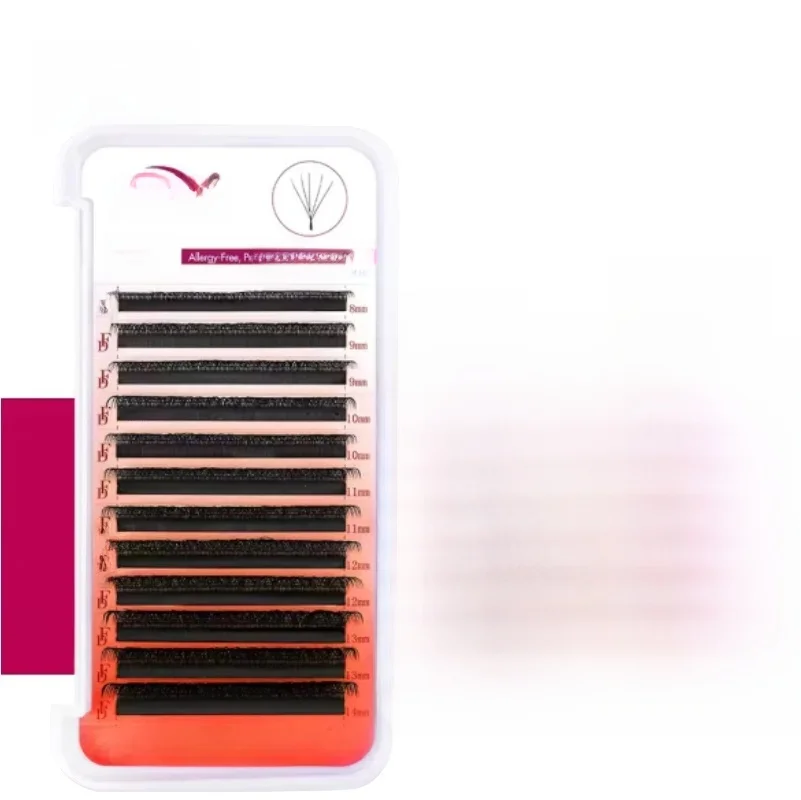 FADVAN C/D Curl 5D W Shape Eyelashes Extension Lightweight Faux Mink Lashes Soft Professional Premade Volume Fan Eyelashes — zdjęcie 2