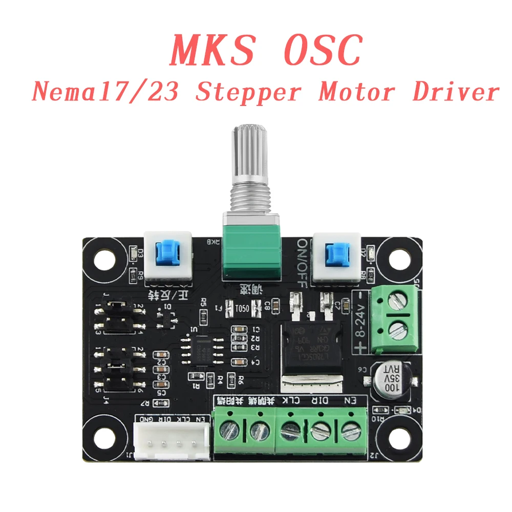 Nema17/23ステッピングモータドライバmks osc pwmパルス信号発生器モジュールモータ速度周波数方向制御レギュレータ