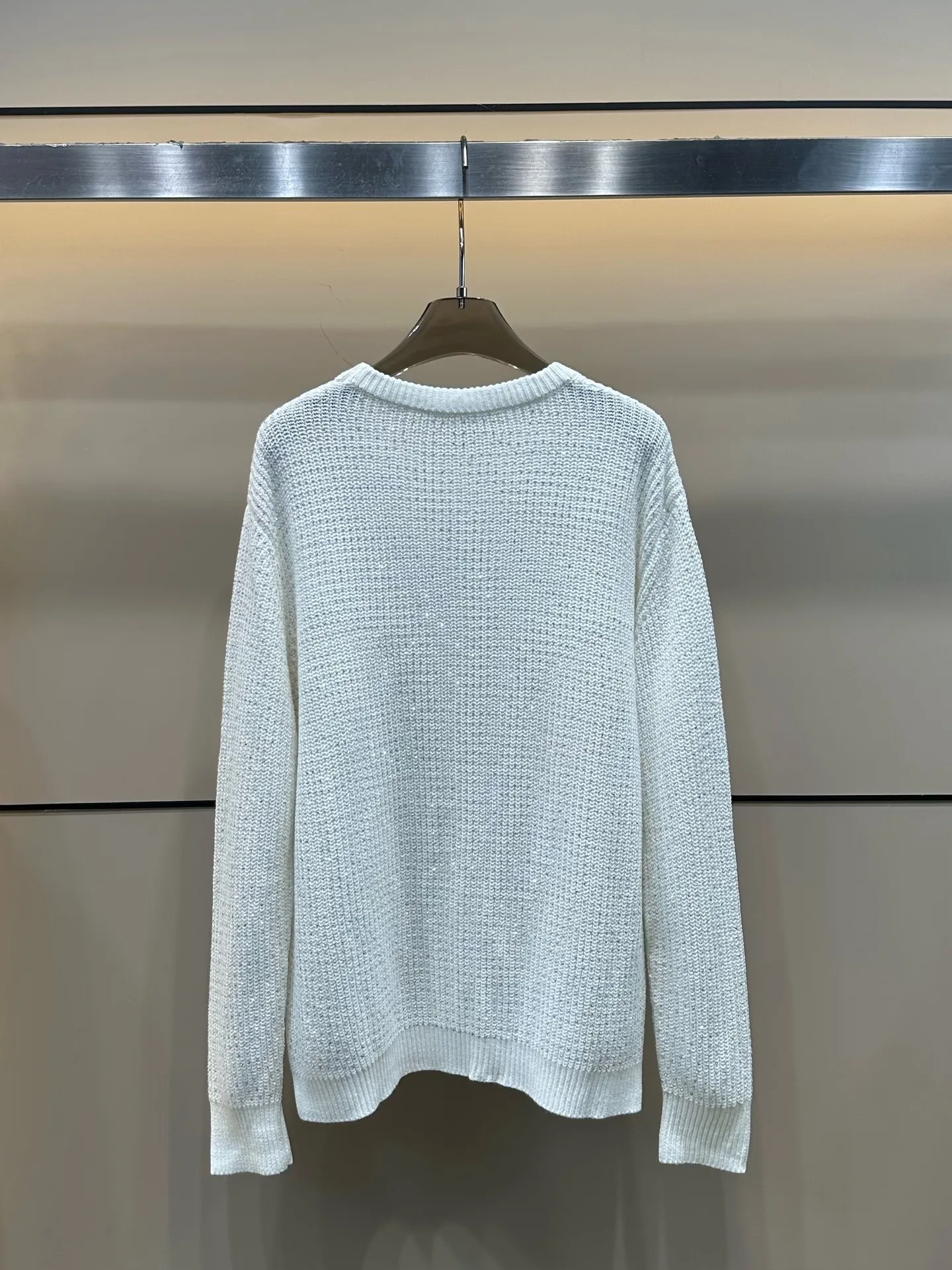 

2025 New Sweater Long-sleeved O-neck Solid Pullover Fashionable Versatile Slimming Figure-hugging Spring Summer