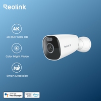 Reolink Argus 4K 8MP Solar/Battery Dual Band WiFi Security Camera Color Night Vision Outdoor Wireless IP66 Waterproof IP Camera