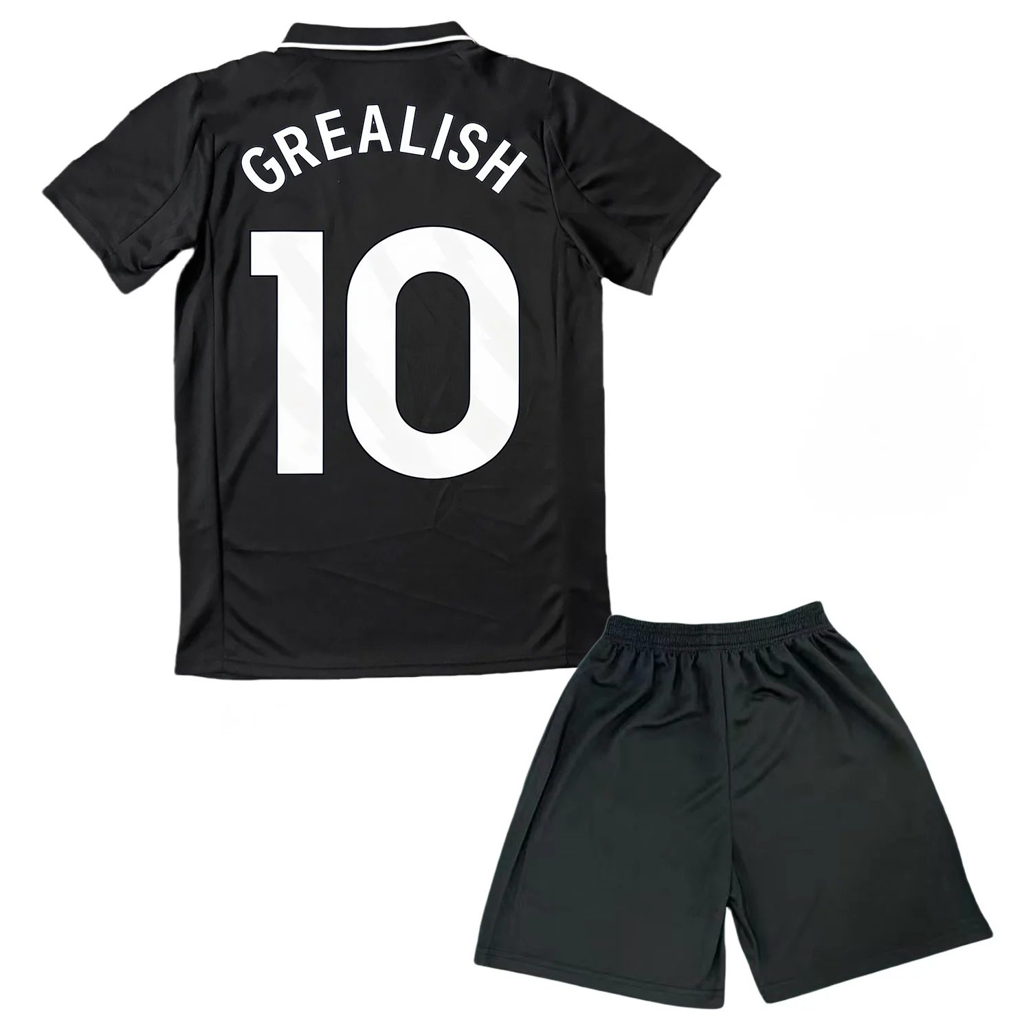 25-26 Novo Activewear MCI Soccer masculino/infantil # 10 Grealish Jerseys Moda Camiseta Esportiva Preta