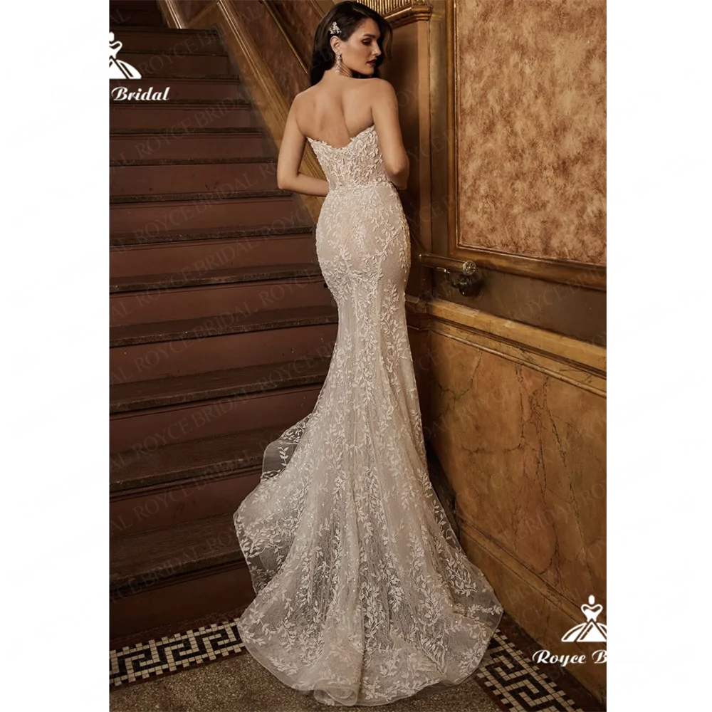 Roycebridal Sweethear Mermaid Wedding Dress 2025 Lace Court Train Wedding Gown свадебное платьеrobe de mariéeparty dresses웨딩드레스