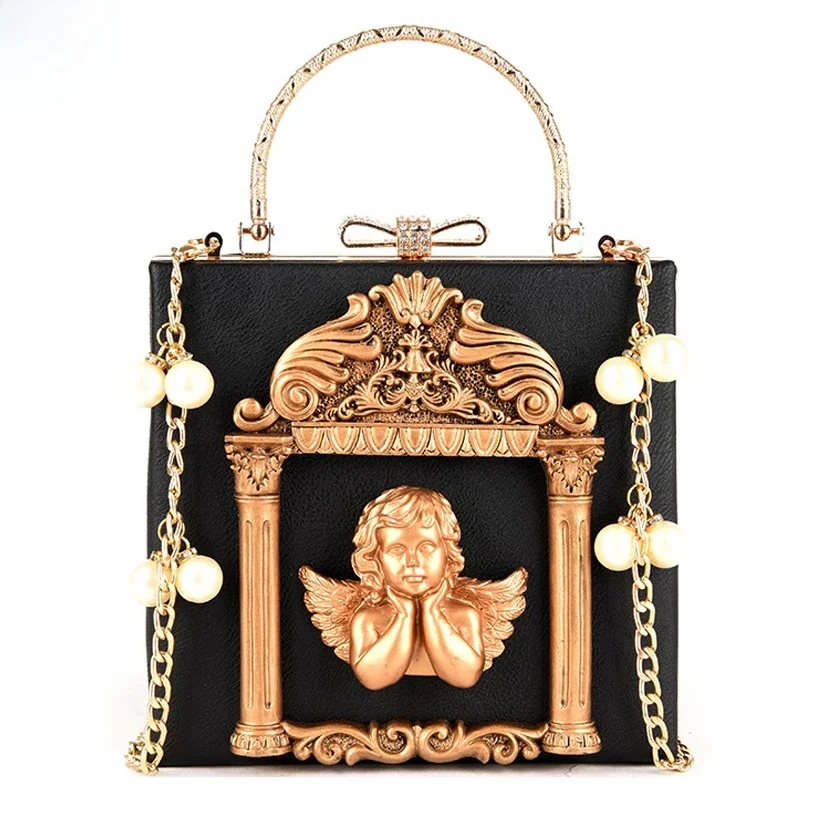 Luksusowe torebki damskie Angel Fashion Pearl Women Bag Cross Body Brand Leather Women Shoulder Bag Ladies Hand Bags Sac A Main — zdjęcie 2