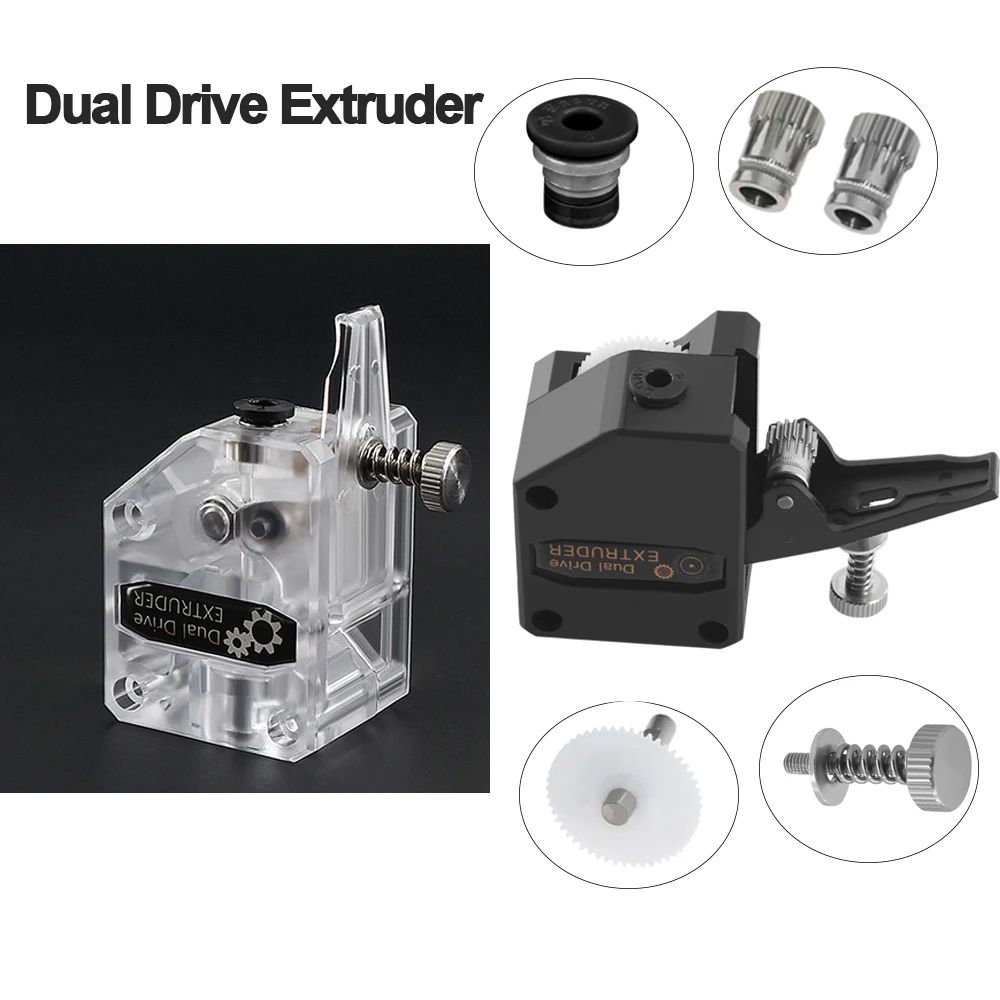 

3D Printer Extruder Clone Dual Drive Extruder Upgrade Bowden Extruder for 1.75mm Filament CR10 SP-3 SP-5 Bluer Parts