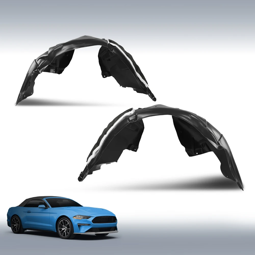 

2Pcs Fender Liners Fit for 2018-2023 Ford Mustang Front Driver & Passenger Side Black Strong Durable Sturdy Car Exterior