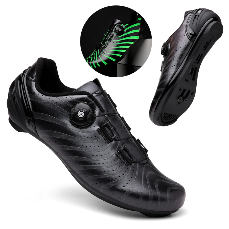 Men MTB Shoes Luminous Cycling Sneakers Cleats Dirt Road Bike Shoes Carbon Speed Sneakers Racing Bicycle Shoes Cycling Footwear