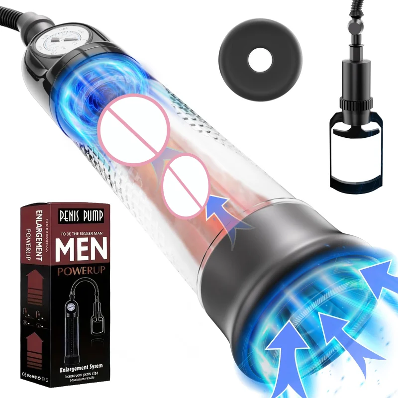 مضخة القضيب الذكور تأخير القذف القضيب توسيع موسع اللسان مص آلة الجنس فراغ كبير ديك الانتصاب الرجال ألعاب مثيرة