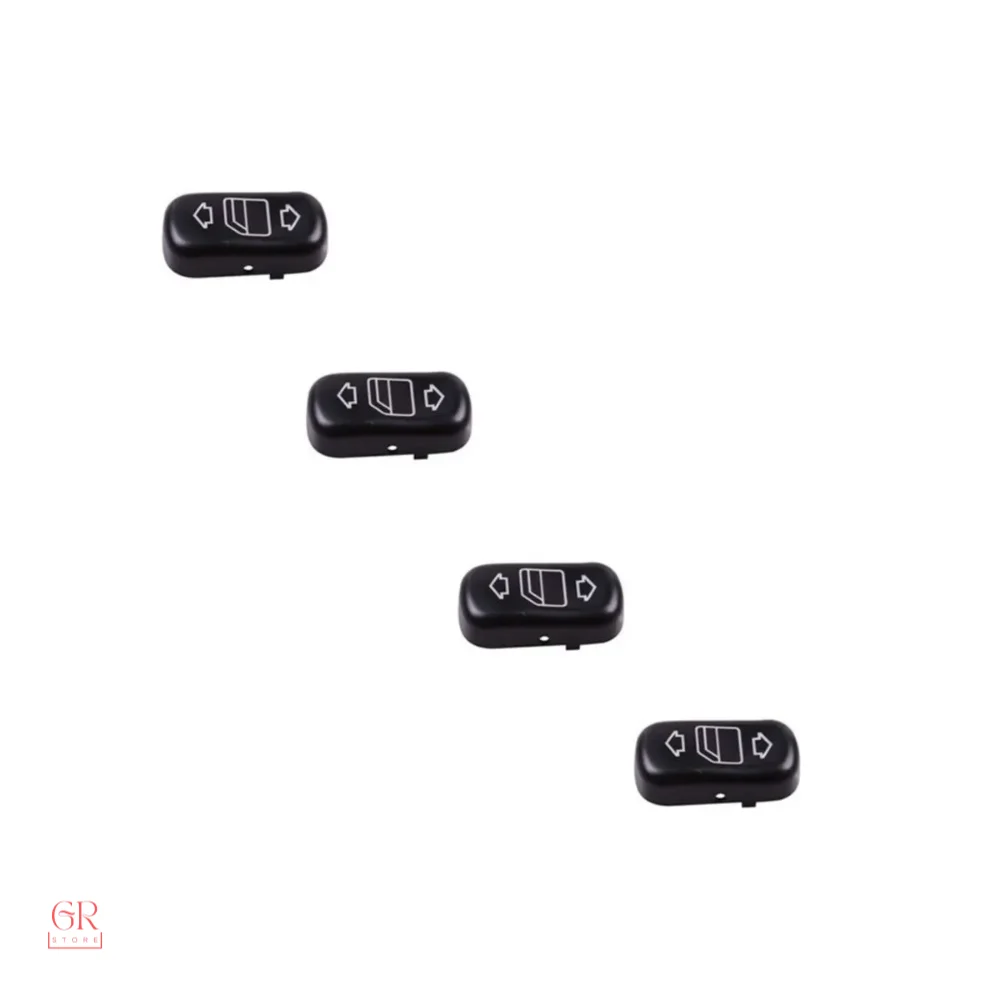 4PCS Glass Button Cover For Mercedes E Class W210 1996-2002
