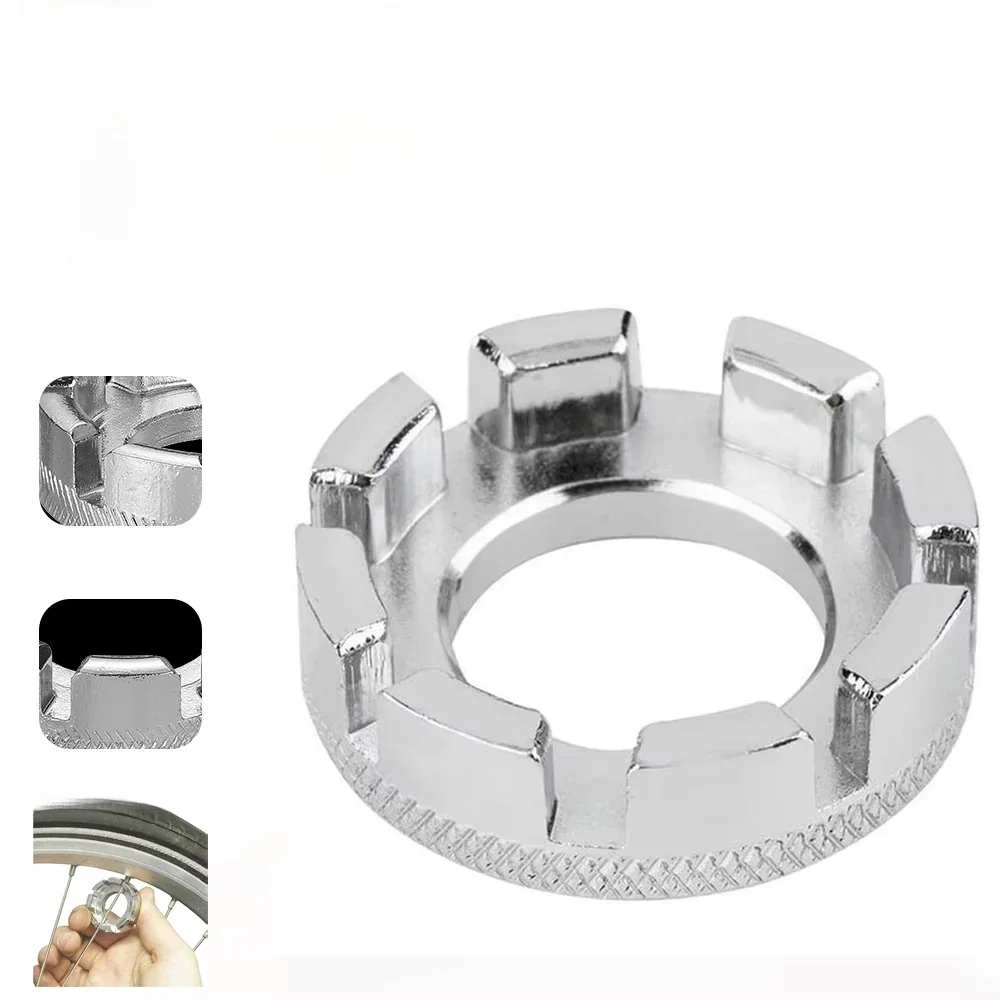 Clé à rayons de vélo, outil de réparation d'axe de démolition de vélo de montagne, réglage du fil d'acier, outils de clé chromés