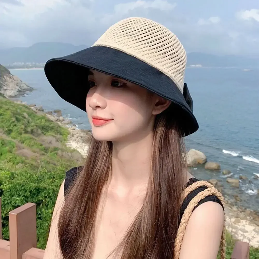 AliExpress Women Bucket Sunshade Hat Summer UV Protection Sun Hats Soft Foldable Wide Brim Outdoor Beach Hat Panama Sun Cap