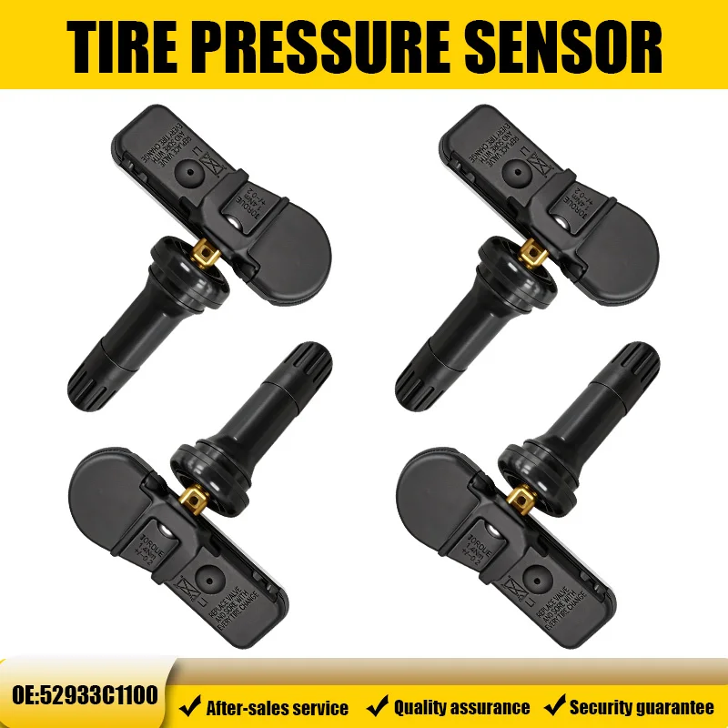 

1/4PCS Tire Pressure Monitoring Sensor TPMS 52933C1100 For Hyundai Sonata I20 Tucson KIA Compatible With 52933-C1100