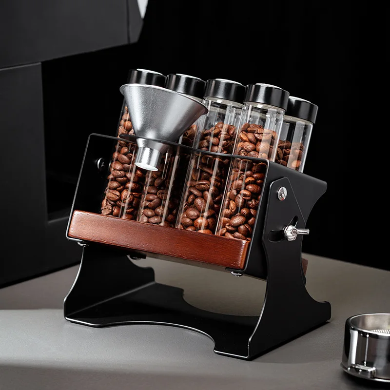 22G Coffee Beans Storage Container Display Rack Tea Tube Bottle Glass Espresso Coffee Accessories Tool Barista Coffeware Sets view 4