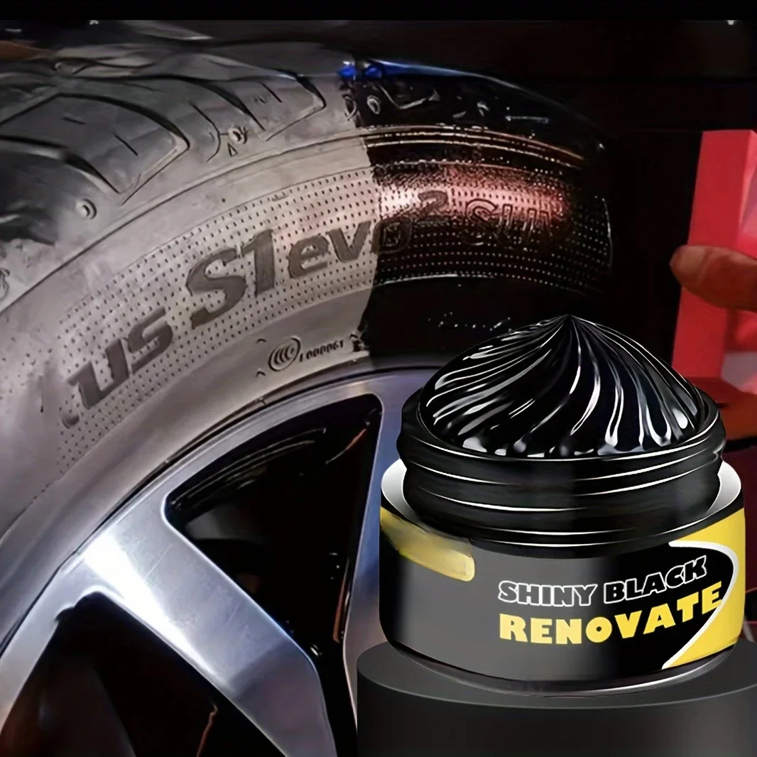 AliExpress NONE Black Shine Tire Wax - Durable, Long-Lasting Protection & Restoration for Car, Bike, and Motorcycle Tires Accessories