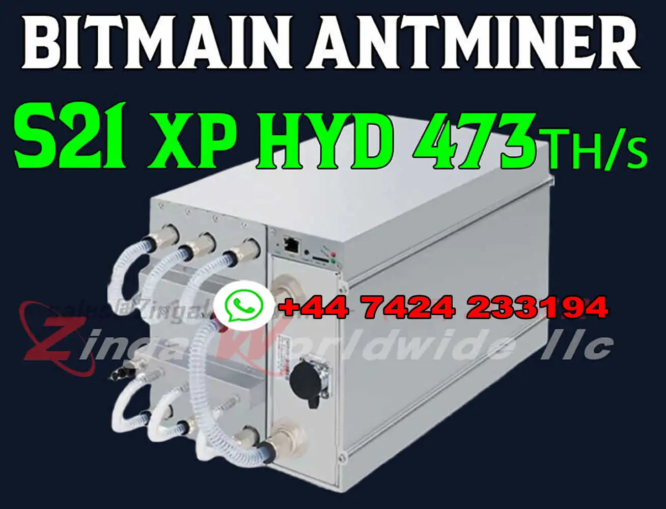 dc BUY 4 GET 2 FREE Bitmain Antminer S21 XP Hyd 473Th/s BTC Miner ASIC BITCOIN Mining