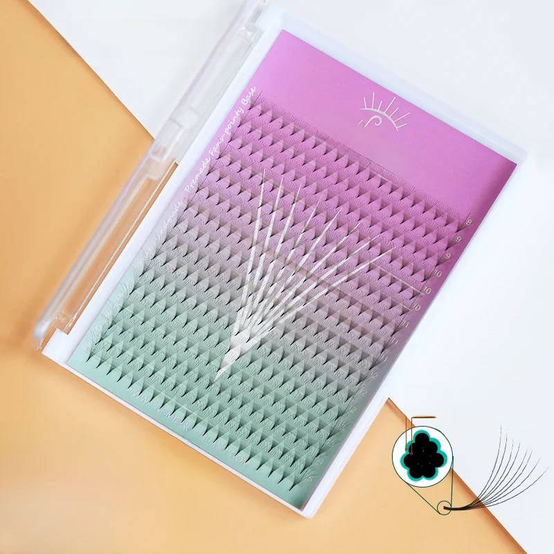 Song Lashes 8D Mega Tray Promade Volume Fans Scharfe schmale dünne spitze Basis Wimpernverlängerung Big Volume Fans Wimpernverlängerung
