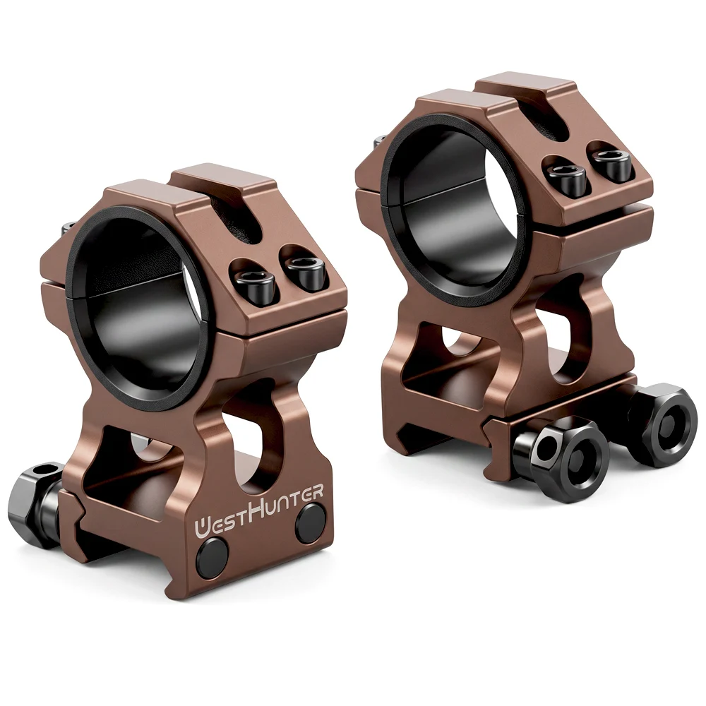 WESTHUNTER Universelle taktische Zielfernrohrhalterungen 25,4 mm/30 mm Doppelringe Vollständiger CNC-Prozess Picatinny 20 mm optische Sehenswürdigkeitenhalterungen – Detail 4