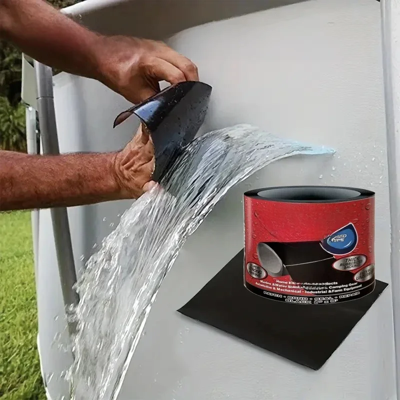 Super ruban adhésif imperméable pour le bain: agitation les fuites, scelle les réparations et isole les tuyaux en PVC instantanément!