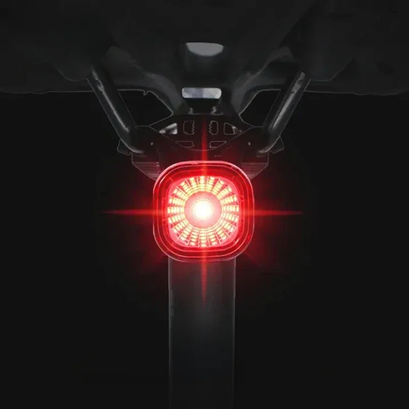 AliExpress ESLNF Bicycle Smart Auto Brake Sensing Light IPx6 Waterproof LED Charging Cycling Warning Taillight Bike Rear Light Accessories