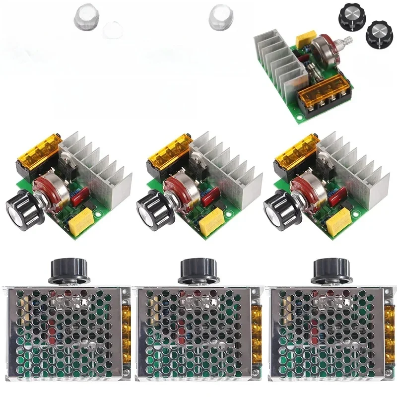 4000W 220V AC SCR regulator napięcia ściemniacz regulator prędkości silnika elektrycznego elektroniczny regulator napięcia ściemniacz regulator termostatu — zdjęcie produktu 7