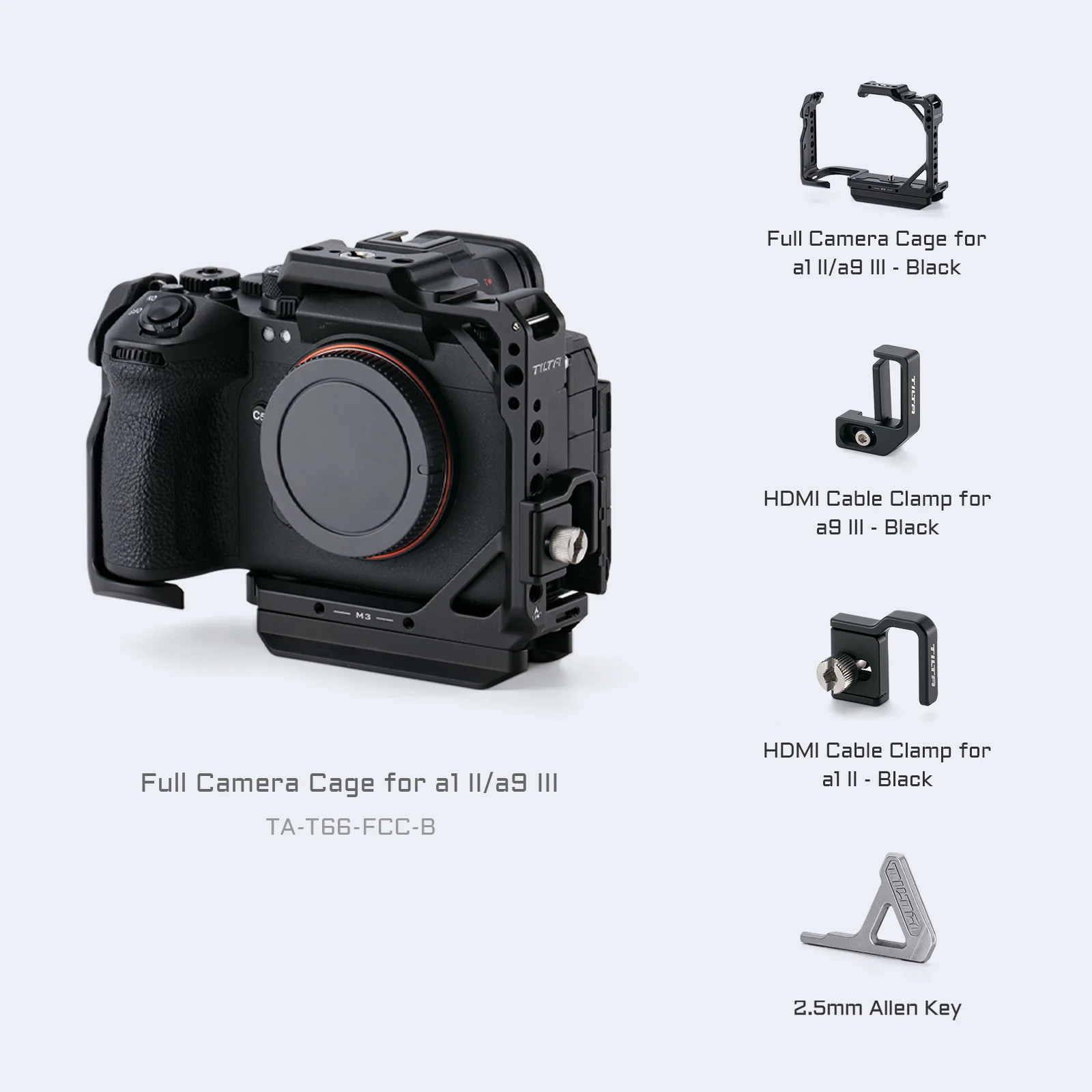 TILTA camerakooi voor Sony a1 II/a9 III Pro Kit Zwart TA-T66-B-B a1 II/a9 III