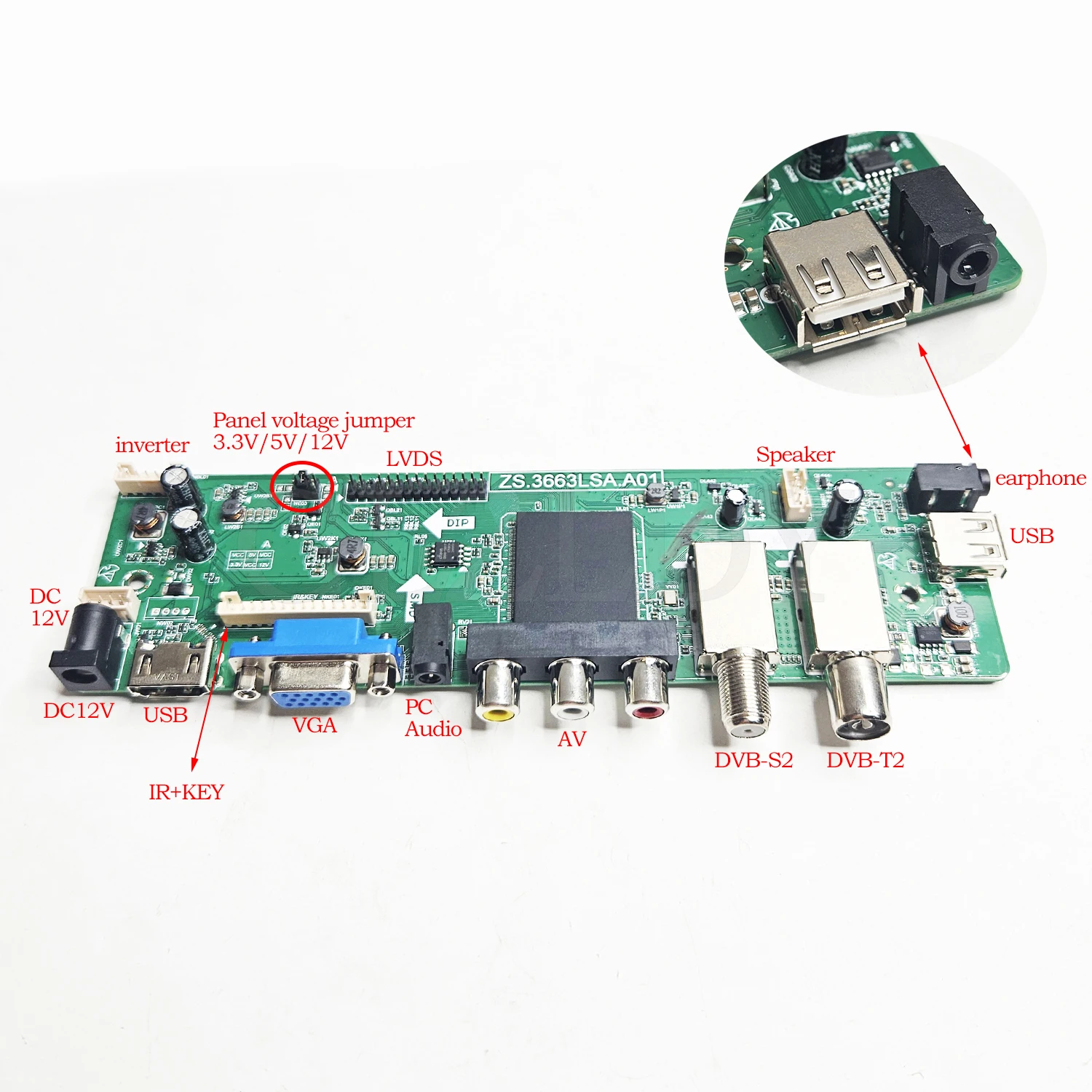 M215HTN01.0 LM215WF3 LTM230HL01 1920x1080 DVB + HDMI + VGA + AV + USB LCD LED لوحة تحكم بالشاشة DVB-S2 SVB-T2 قشارة عالمية