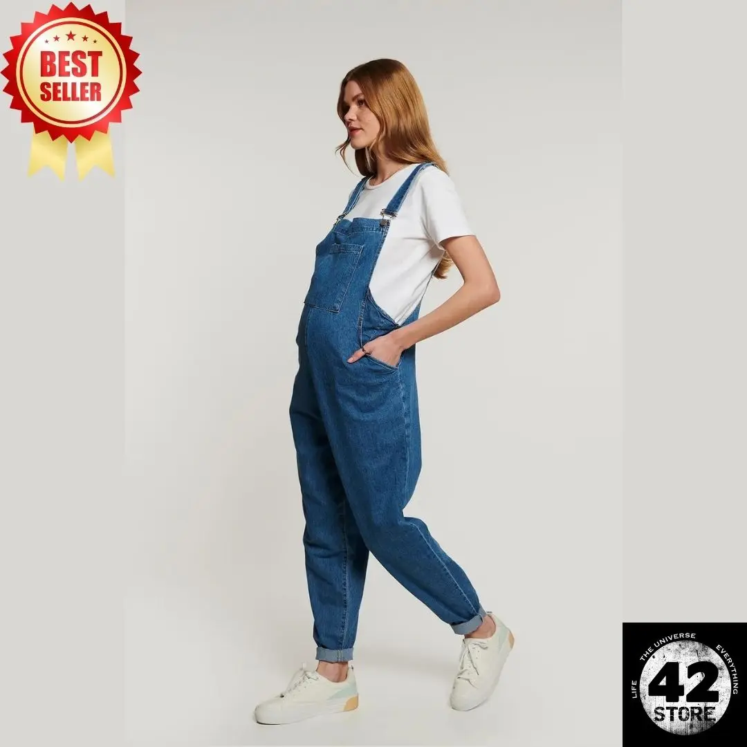 Blue Denim Salopet for Pregnant Women