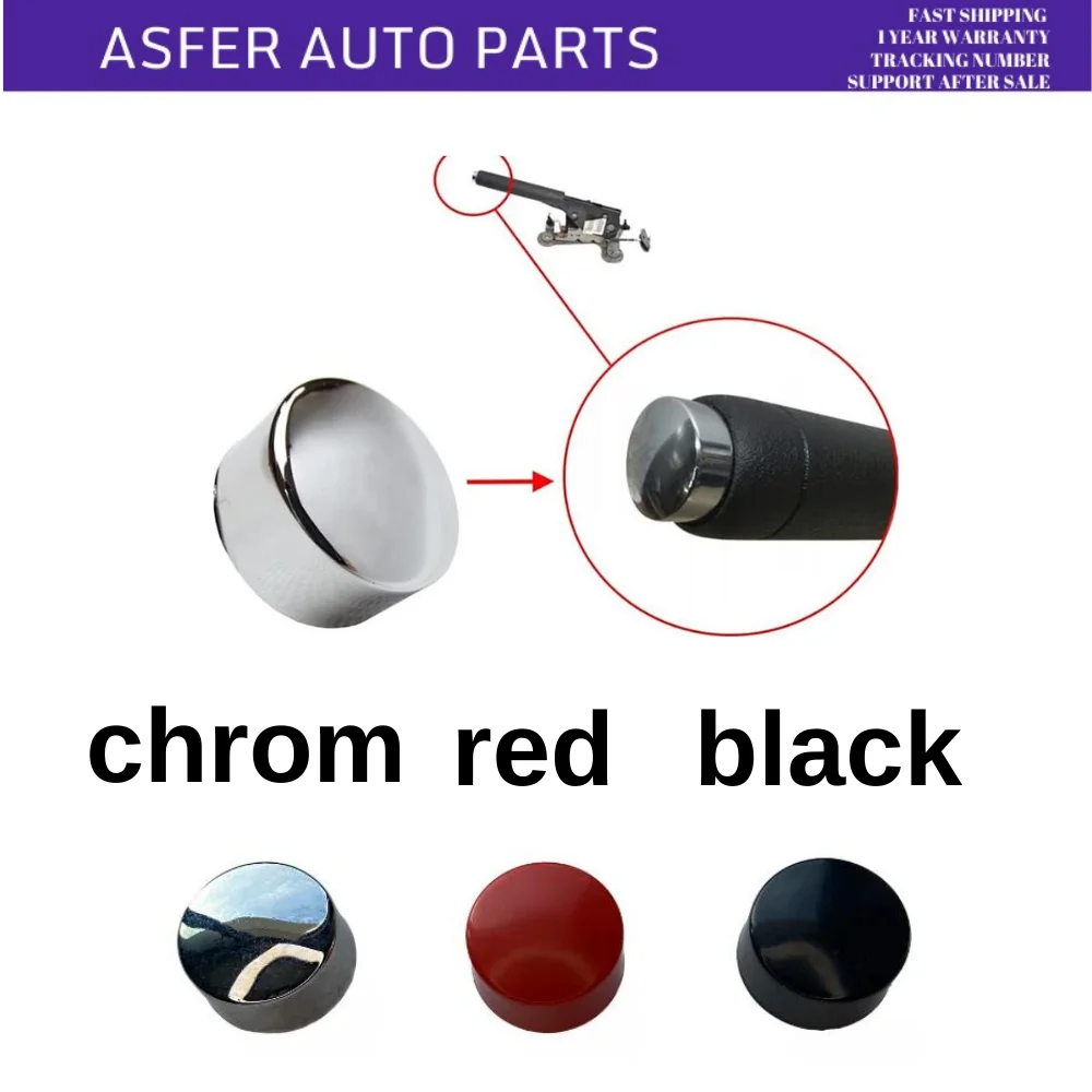 Handbrake Button Chrome Red Black for Peugeot 207 for 208 for 301 Citroen C3 for C4 for C4 Push Button for Elysee  98062965ZD