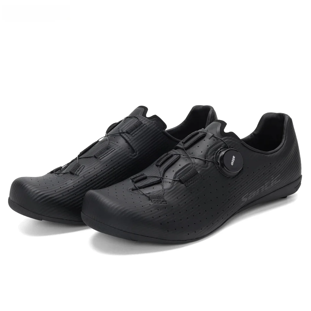 AliExpress Santic Men's Cycling Shoes Carbon Fiber Sole Road Cycling Lock Shoes Breathable Lightweight Design for Comfort WZS24043