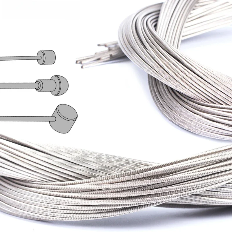 AliExpress 5pcs RISK RC127 Stainless Steel MTB Mountain Road Bicycle Bike Derailleur Shift Brake Inner Cable Line Wire 2100mm 1550mm 1700mm