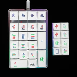 YMD21 V2 QMK VIA 21 23 24 Key RGB Programmable Macro Speed Silver Switches Dye Sub Keycaps Numpad For LOL Battlegrounds
