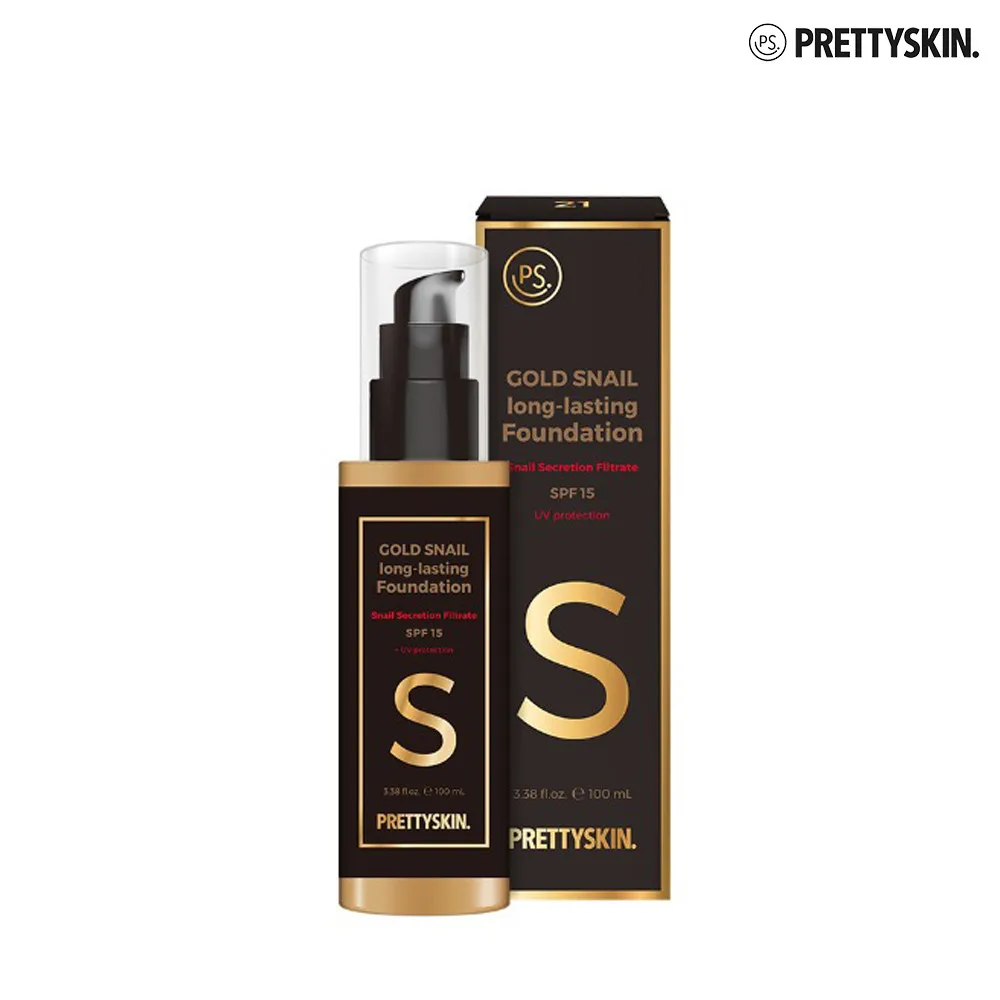 Pretty Skin Gold Snail Long Lasting Foundation 100ml