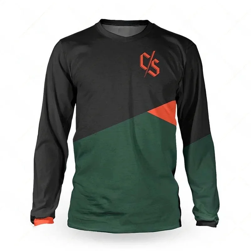AliExpress LRGA Motocross men's long sleeve loose rider jersey mtb bike team downhill t shirt mx dh camiseta mtb enduro road bike jersey