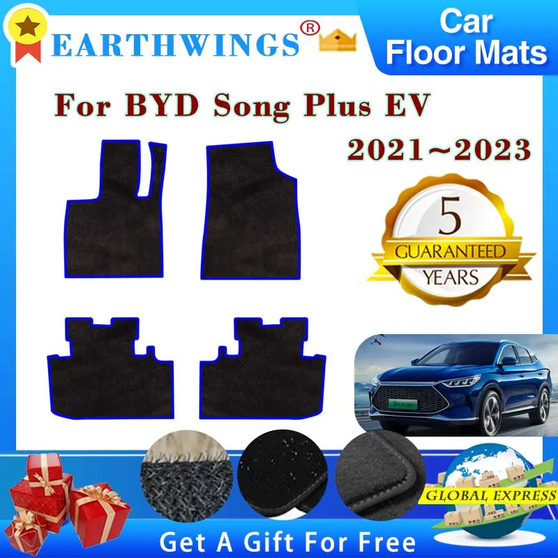 

For BYD Song Plus EV 2021 2022 2023 Car Floor Mats Rugs Panel Footpads Carpets Cape Cover Foot Pads Rugs Stickers Accessories