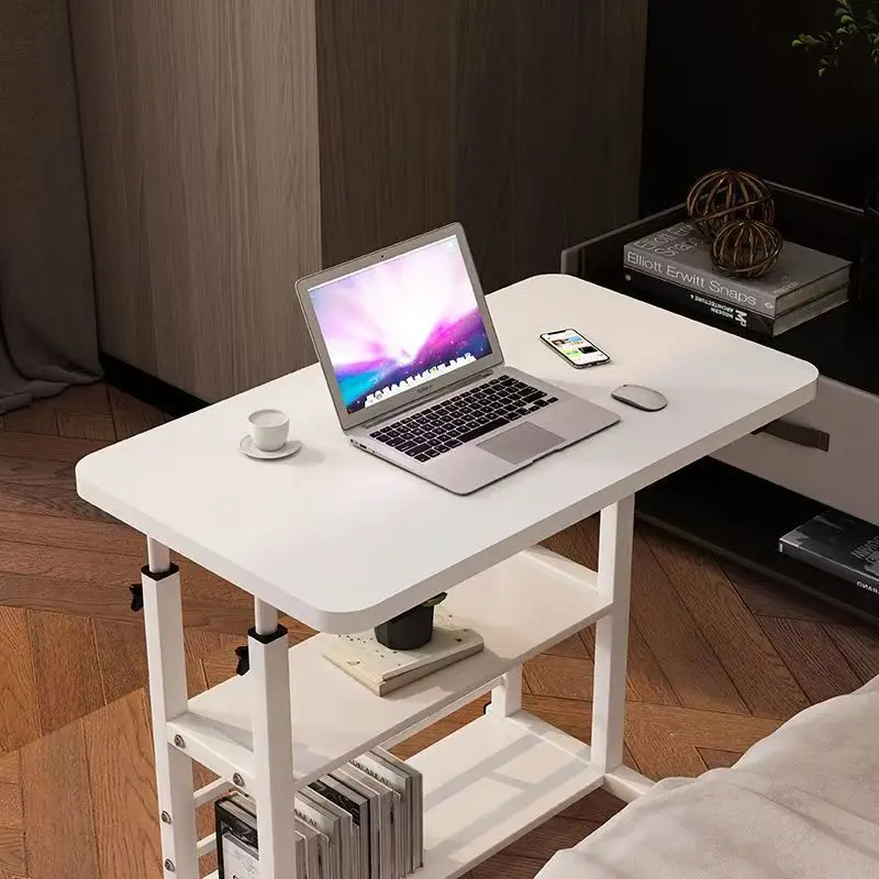 Movable Lifting Bedside Table Multifunctional Wheeled Movable Lifting Table For Bedroom Home Student Dormitory Desk Side Table