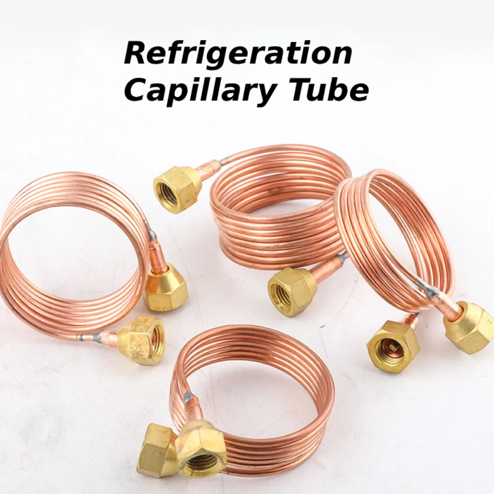 Refrigerator Tube DIY Capillary Tubing 3mm Flexible Coil Copper Tubes for Refrigerating Cabinet Refrigerator Hardware Tool