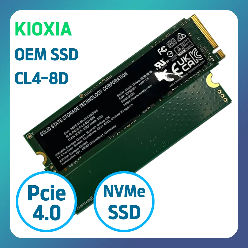 [SCNC] KIOXIA PCIe 4.0 M.2 NVMe SSD CL4-8D 256GB 2280