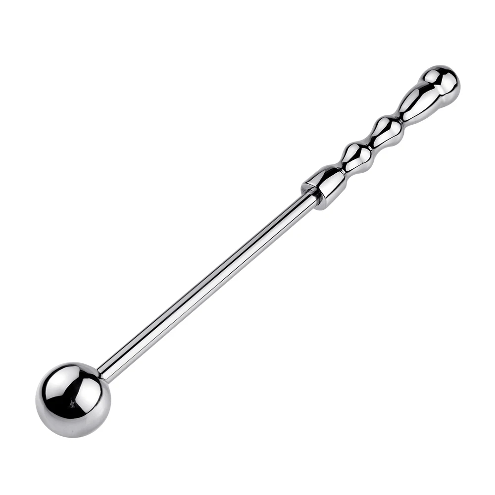 WAKEWAY S/M/L Metal Anal Balls Dildo Butt Plug Anal Plugs Long G Spot Stimulate Wand Massage Stick Adult Sex Toys For Men Women