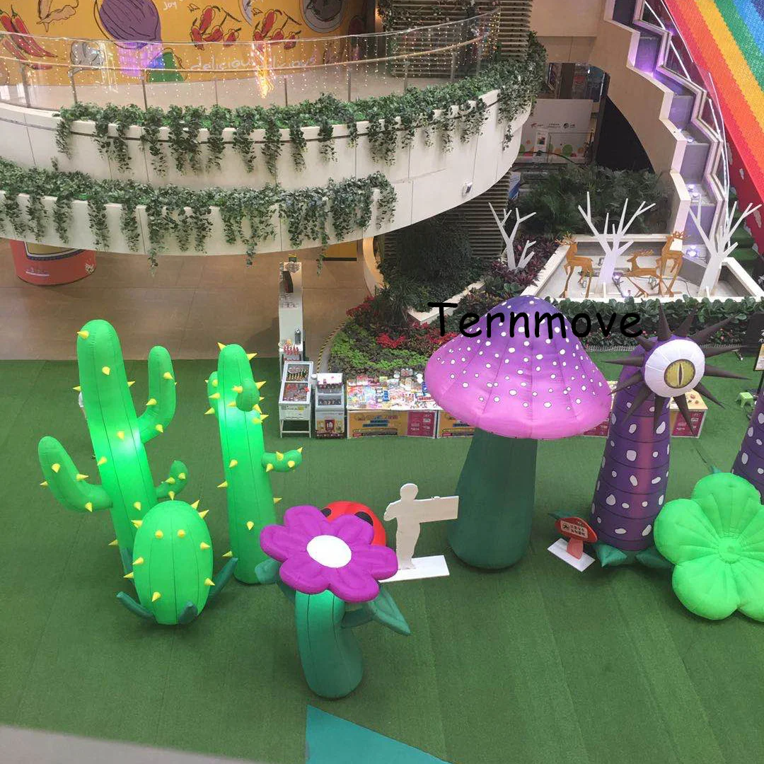

Custom Oxford Large Inflatable Mushroom Model for Promotion Inflatable flower decoration garden party inflatable mushroom model