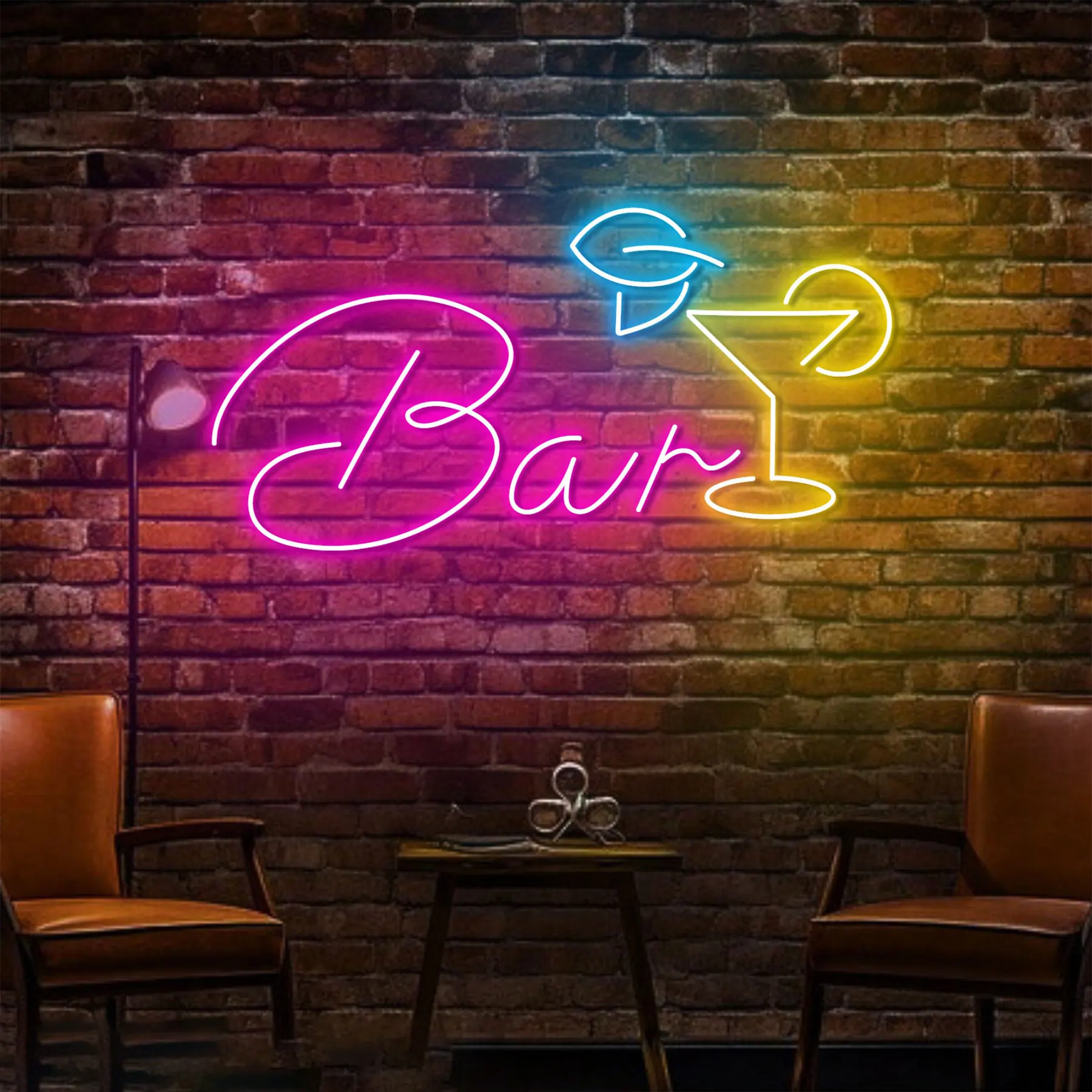 Open Bar Neon Sign Cocktail Bar Beer Sign Wall Decor Custom Open Wine Bar Pub Wine Night Neon Home Decor Game Room  Hotel Neon